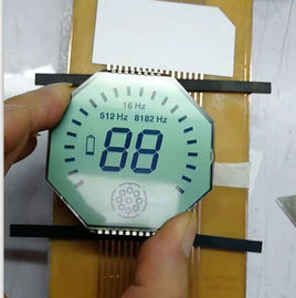 Progettazione speciale 3.0V dell'esposizione LCD su ordinazione di forma dell'ottagono per lo strumento industriale