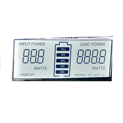 Piccolo 6'Clock monocromatico positivo TN 50 Pin Display LCD a 6 cifre a 7 segmenti