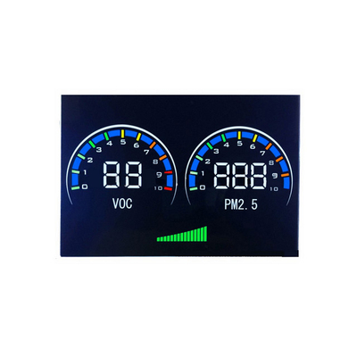 Display LCD monocromatico a 7 segmenti trasmissivo digitale per monitor per auto