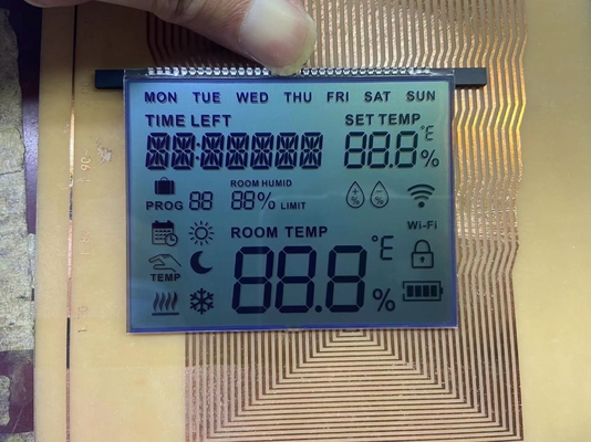 Display LCD a cifre positive FSTN 6 O Clock Display trasmissivo personalizzato TN Lcd Modulo per termostato