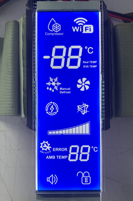 6 O Clock Modulo di connettore FPC negativo STN Positivo Display LCD Piccole dimensioni per frigorifero