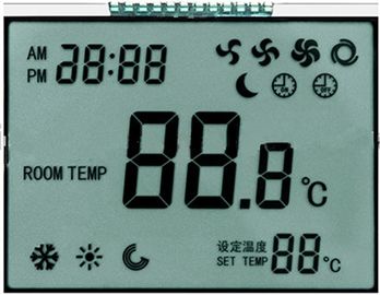 Un'esposizione LCD di 7 TN di segmento per i modi positivo del termostato dimensione del profilo di 86mm * di 49mm * di 2.8mm