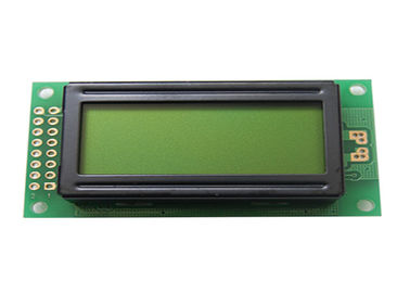 Tipo LCD giallo verde linee della PANNOCCHIA del modulo dell'esposizione della matrice a punti 0802 del carattere 2