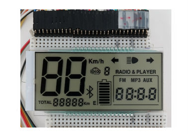 7 esposizione LCD monocromatica di segmenti HTN per lo strumento con il connettore della zebra