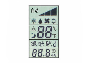 Modulo LCD dell'affissione a cristalli liquidi 7 di TN di abitudine di segmento della cifra riflettente positiva dell'esposizione per il regolatore della ripresa esterna del condizionatore d'aria
