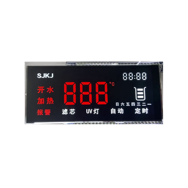 6 O'Clock Monitor Lcd Personalizzato Programmabile 3.3V 7 Segmenti Per Contatore Elettrico
