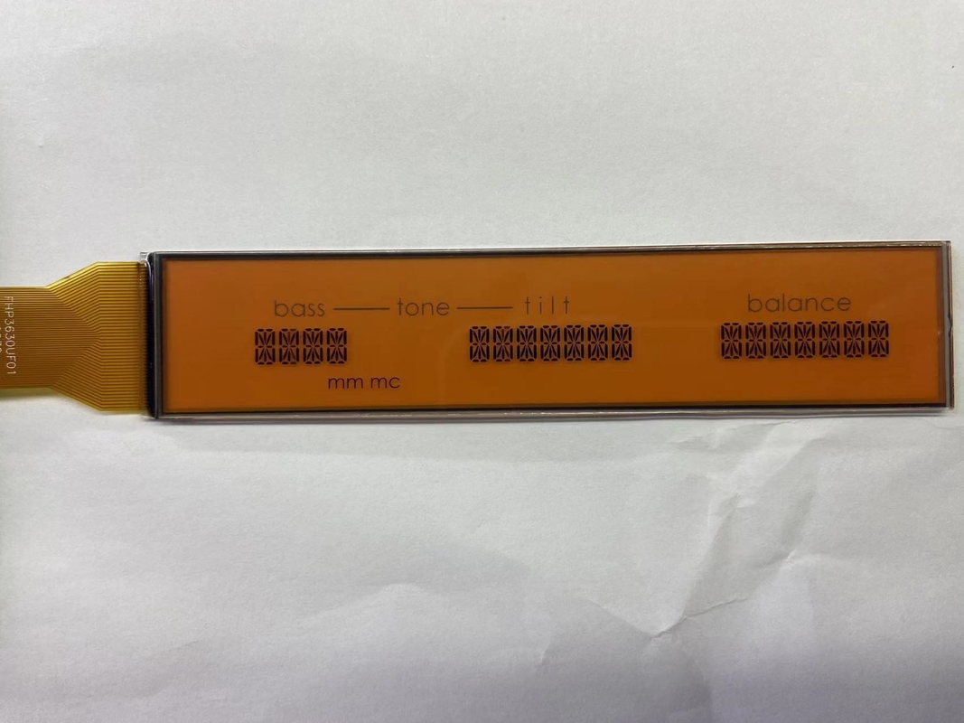 Display LCD HTN a matrice positiva monocromo a 7 segmenti trasmissivo schermo LCD grafico per audio