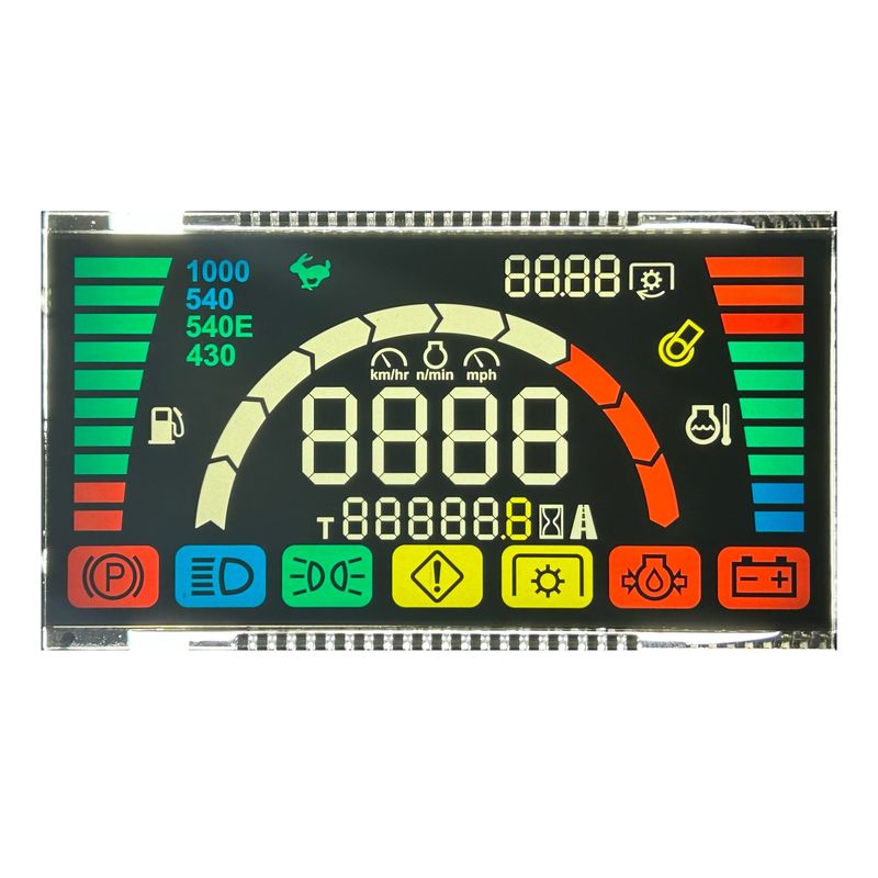 6 O' CLOCK Display LCD riflettente negativo con retroilluminazione per l'alimentazione