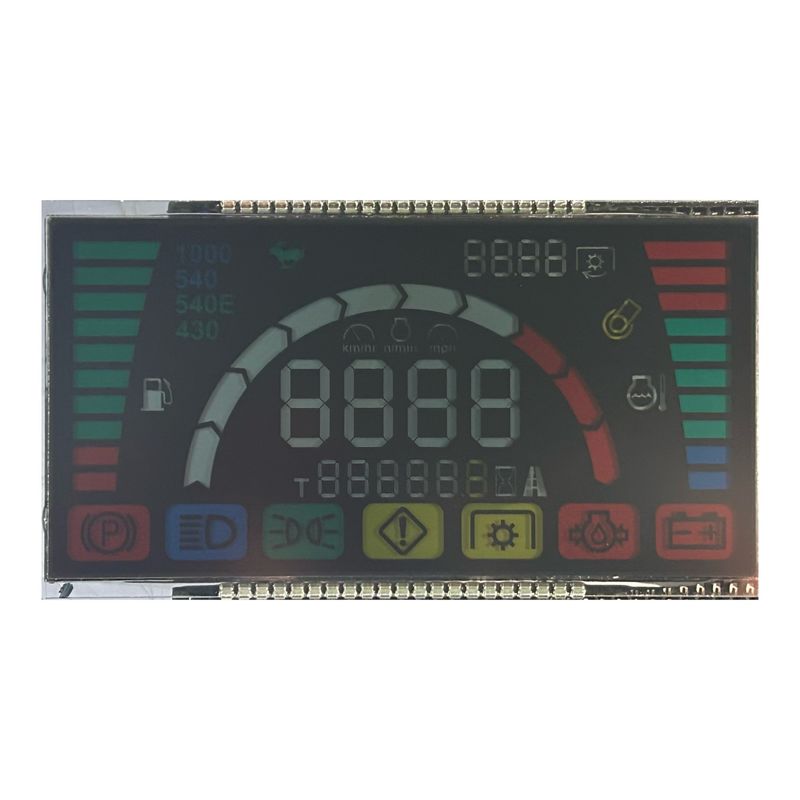 6 O' CLOCK Display LCD riflettente negativo con retroilluminazione per l'alimentazione
