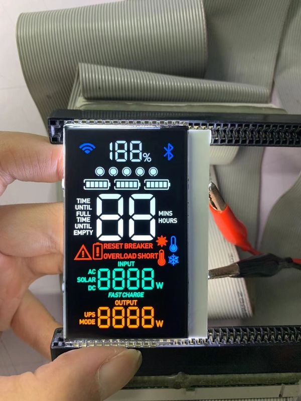 Modulo LCD ad alto contrasto VA Display monocromatico per schermo di alimentazione esterno e interno