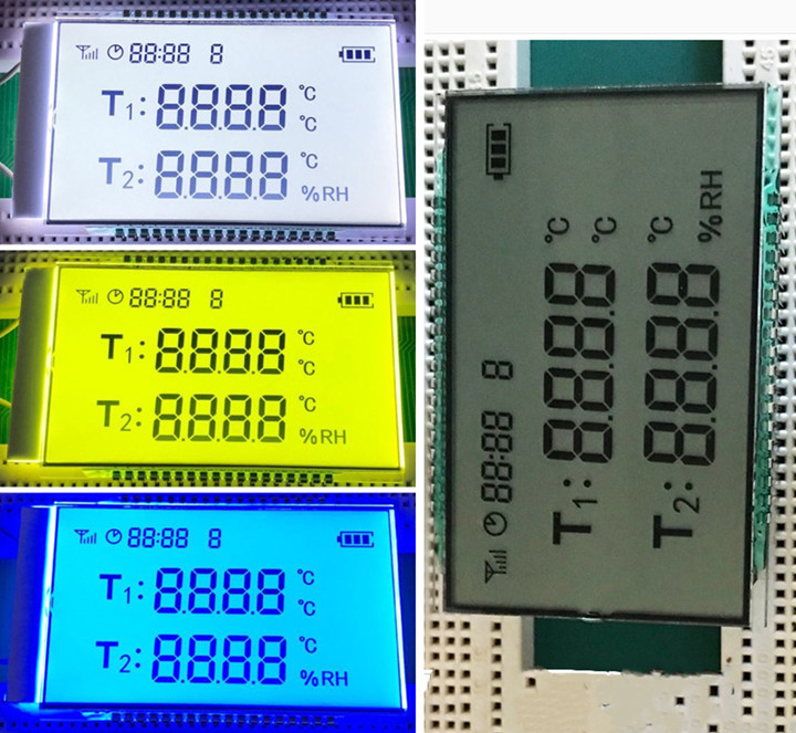 Display LCD di segmento personalizzato di alta qualità e Display LCD personalizzati per uso industriale