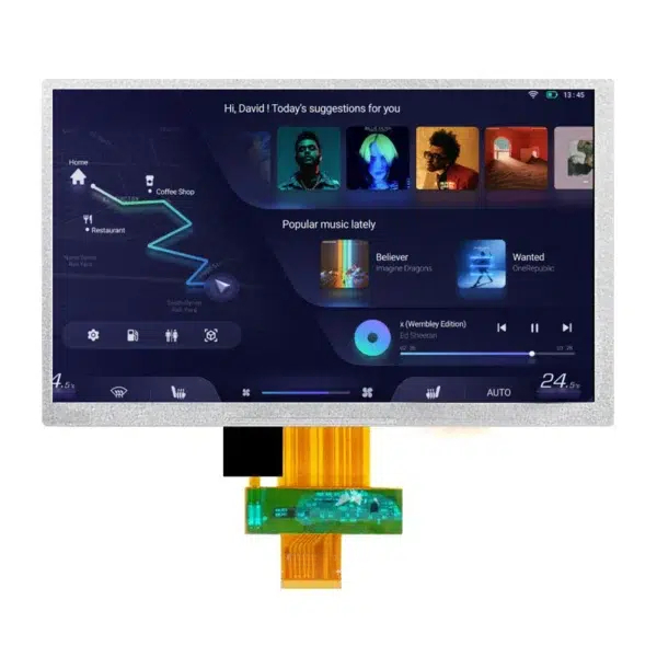 Modulo di visualizzazione TFT personalizzato con touch Interfaccia RGB/LVDS 7 pollici Pannello LCD OEM ODM Supporto 7 pollici