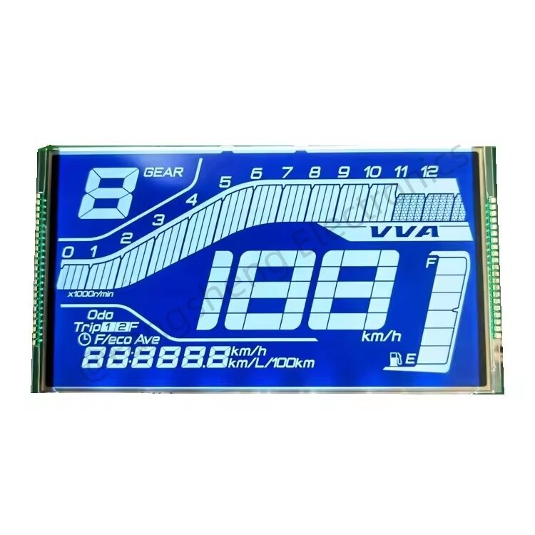 LCD HTN TN VA personalizzato per schermo LCD a segmenti del tachimetro per motocicli per Yamaha