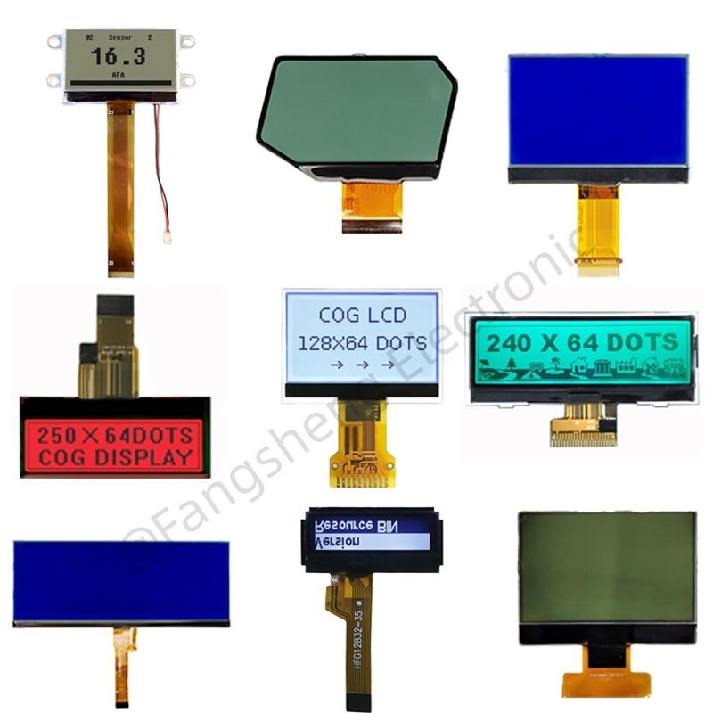 OEM COG LCD 128x64 192x64 240x128 COG LCD Fabbrica ST7567 Display COG per controllo industriale