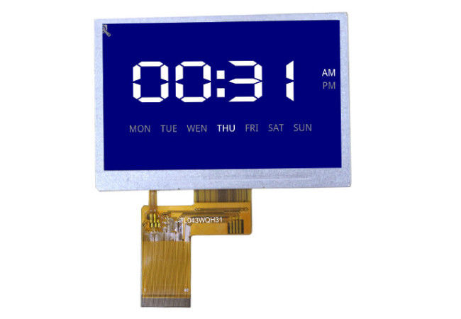 480 * 272 bit resistente del pannello 24 a 4,3 pollici dello schermo attivabile al tatto di TFT LCD per l'industriale