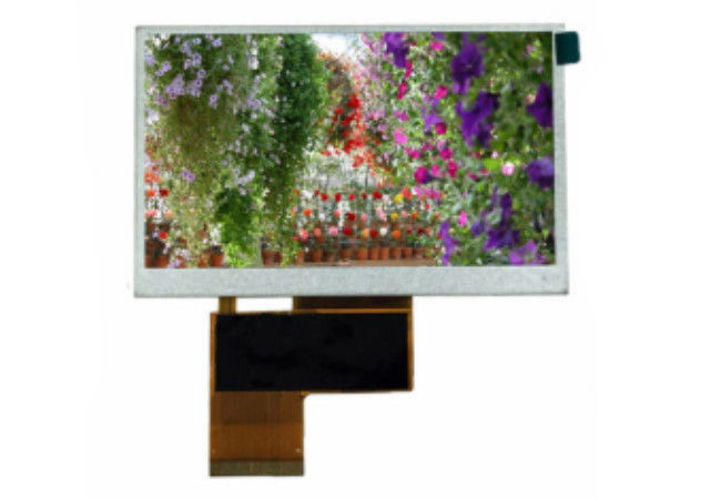Esposizione trasparente su ordinazione di 4,3 TFT LCD, schermo a colori di TFT di 480 * 272 punti con 24 bit