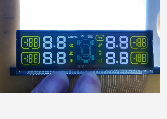 Schermo dell'affissione a cristalli liquidi di abitudine 3v 5v FSTN con l'esposizione dell'affissione a cristalli liquidi di segmento di Pin di metallo Connetor 7