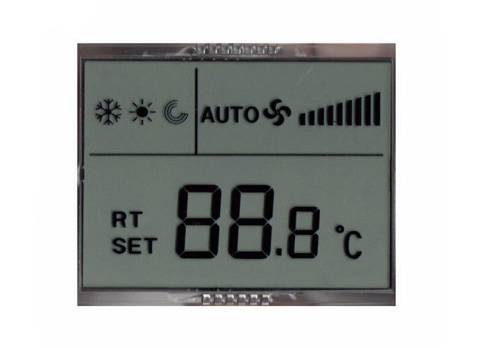 Modulo LCD dell'affissione a cristalli liquidi 7 di TN di abitudine di segmento della cifra riflettente positiva dell'esposizione per il regolatore della ripresa esterna del condizionatore d'aria