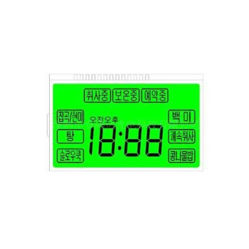 Metodo movente statico di PIN di dimensione 7 di segmento della visualizzazione LCD quadrata su ordinazione HTN 12