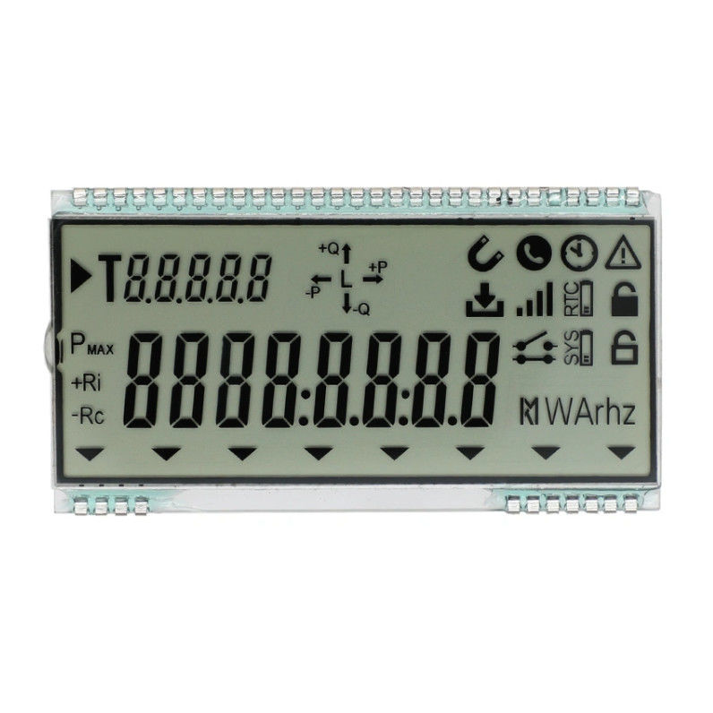 Metodo movente statico di PIN di dimensione 7 di segmento della visualizzazione LCD quadrata su ordinazione HTN 12