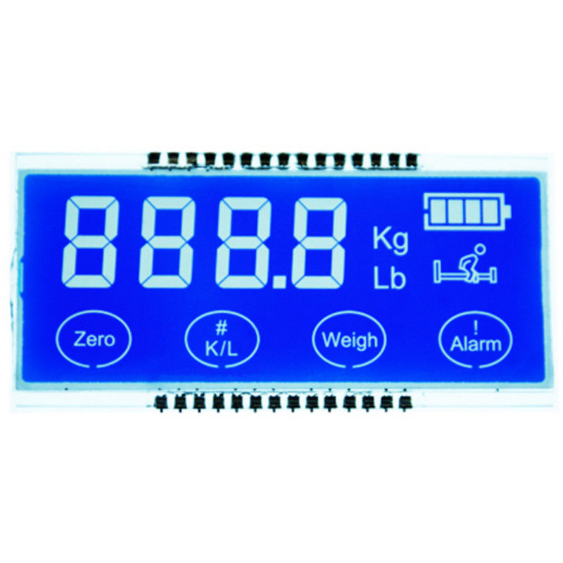 2,8 bianco ad alto contrasto LED di V HTN del quadro comandi di segmento LCD di abitudine sette