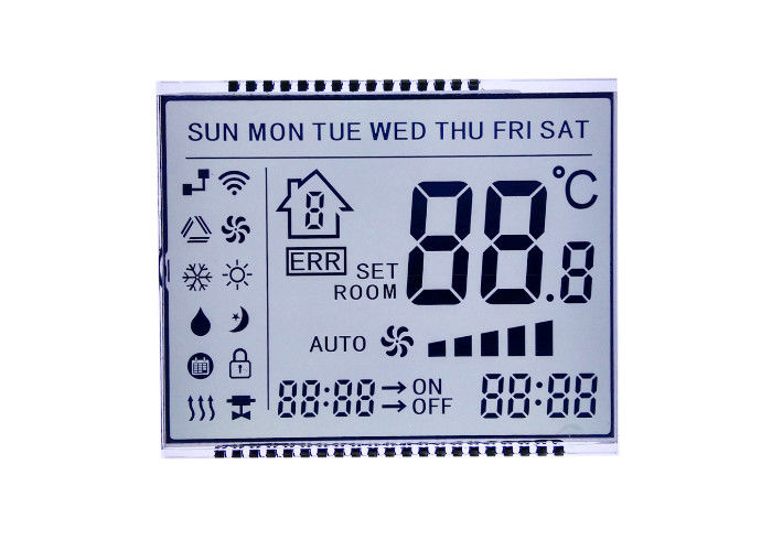 Ampia osservazione di STN di segmento LCD ad alto contrasto dell'esposizione 7 per i prodotti elettronici