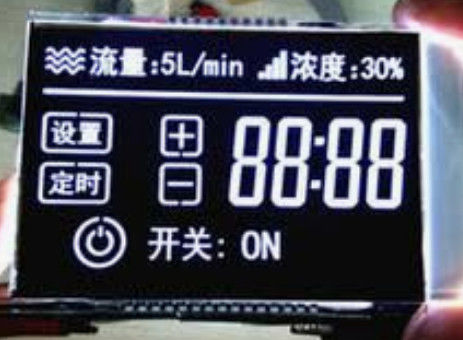 Tipo monocromatico su ordinazione esposizione di VA del modulo dell'esposizione di segmento di LCD 7 dell'affissione a cristalli liquidi di alto contrasto con la lampadina bianca del LED
