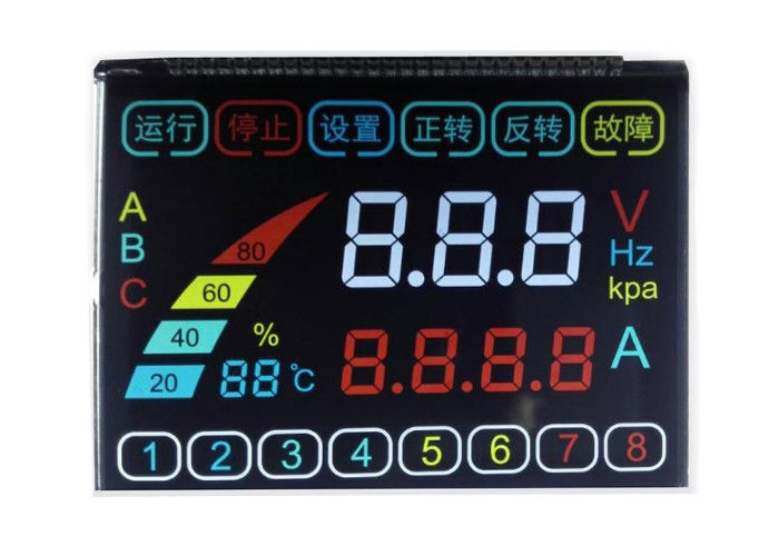3,0 modulo LCD Transmissive LCD di TN VA STN dell'esposizione di V HTN per il tachimetro