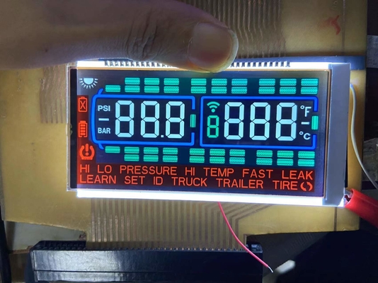 Display trasmissivo a misura di pressione TN LCD per pneumatici