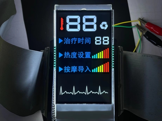 Prezzo all'ingrosso VA Segmento LCD Display Color PIN Control Screen Backlight Bianco Per Massaggiatore