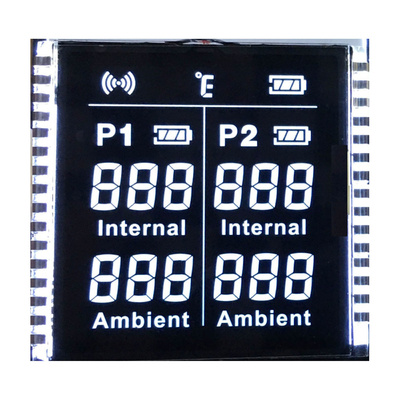 Prezzo di fabbrica schermo personalizzato VA Segmento LCD Display colore PIN Bianco retroilluminazione per termometro alimentare