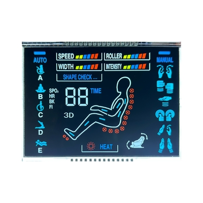 5.0 V Display LCD VA negativo Segmento di codice dello schermo Dispositivo di massaggio personalizzabile