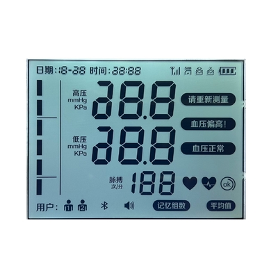 3.2 V Segmento HTN a codice LCD di pressione sanguigna a trasmissione positiva