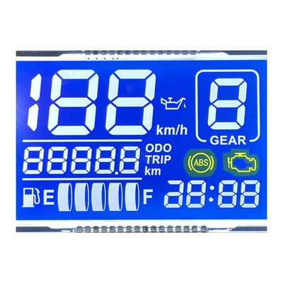 Fabbrica Buona qualità Display LCD HTN a matrice personalizzata Monocromo a 7 segmenti Display LCD grafico per strumenti per motociclette