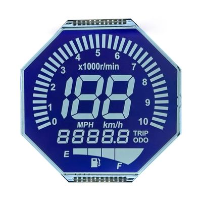 Display LCD HTN a matrice personalizzata con otto forme monocromo a 7 segmenti schermo LCD grafico per strumenti per motocicli