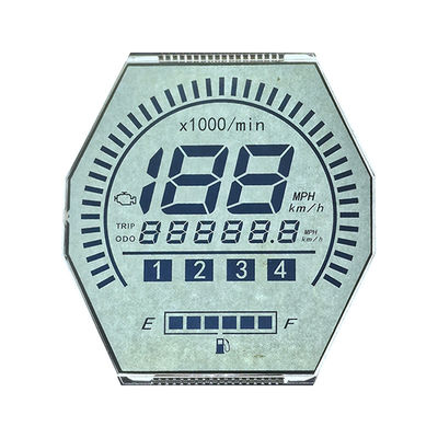 Display LCD HTN a vendita in fabbrica Display LCD a otto forme monocromo a 7 segmenti Display LCD grafico per strumenti per motociclette