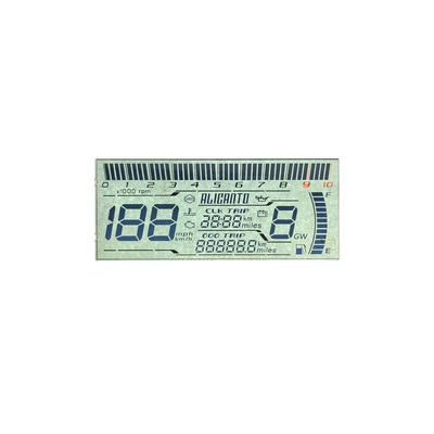 Produttore Display LCD Custom HTN a otto forme monocromo a 7 segmenti Display LCD grafico per strumenti per motocicli