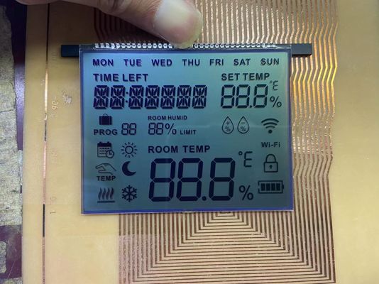 OEM FSTN Display LCD Modalità positiva Grafica monocroma 12 ore Angolo di visualizzazione Per termostato