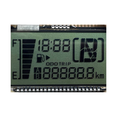 Display LCD HTN personalizzato di alta qualità, otto forme, monocromo a 7 segmenti, schermo LCD grafico per strumenti per motociclette
