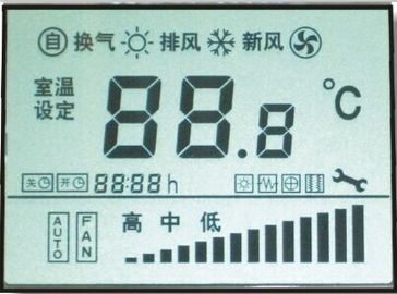 Tipo LCD su ordinazione di TN STN dell'esposizione della zebra/Pin piccolo per lo strumento di rilevazione/strumento industriale