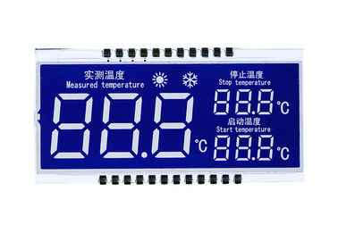 2,8 bianco ad alto contrasto LED di V HTN del quadro comandi di segmento LCD di abitudine sette