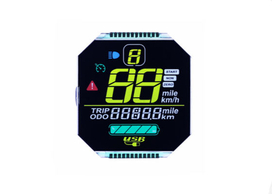 Modulo LCD arrotondato a 7 segmenti personalizzato