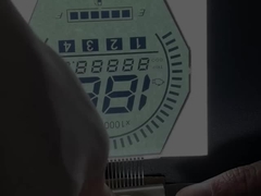 Display LCD HTN Monocromo a 7 segmenti Display LCD grafico per strumenti