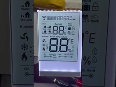 Display LCD a segmento monocromatico HTN trasparente per termostato